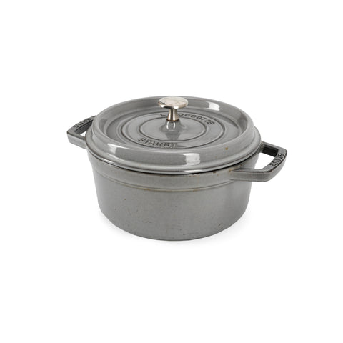 Large Grey Cast Iron Staub Dutch Oven (A+D)