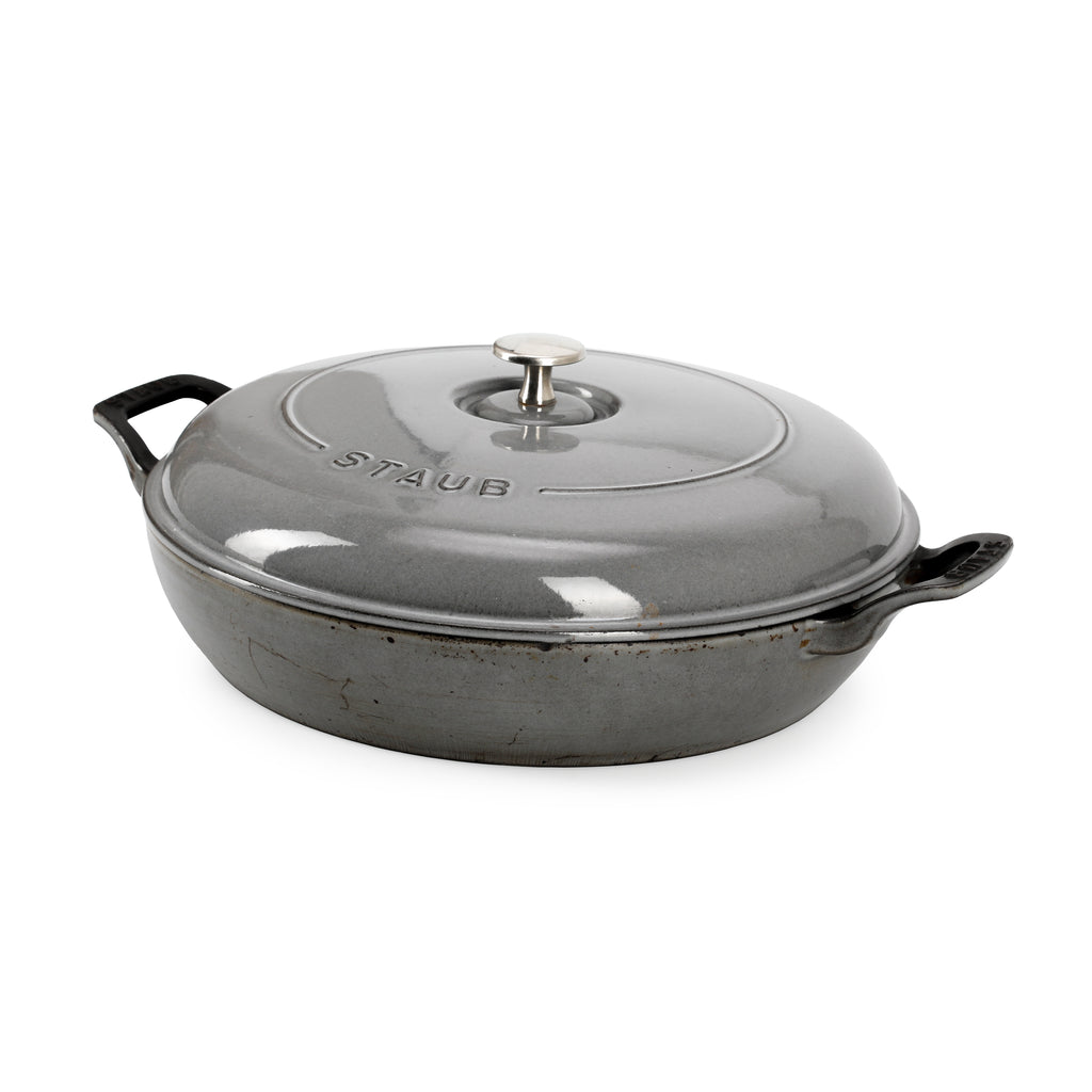 Grey Cast Iron Staub Pan (A+D)