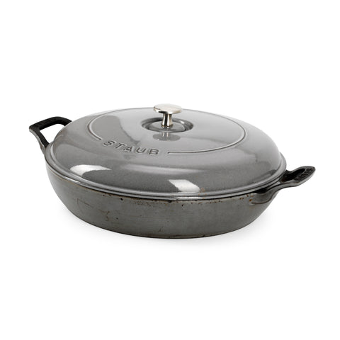 Grey Cast Iron Staub Pan (A+D)