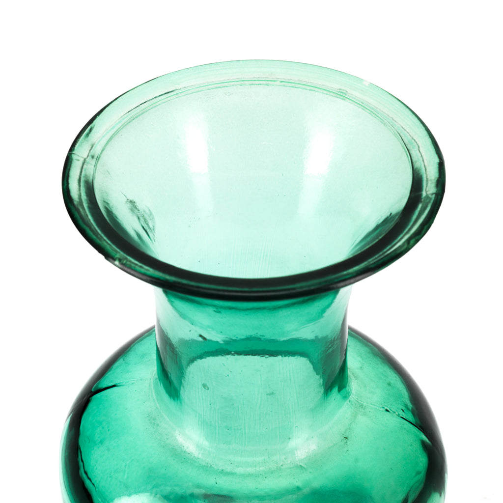 Aqua Blue Glass Vase (A+D)