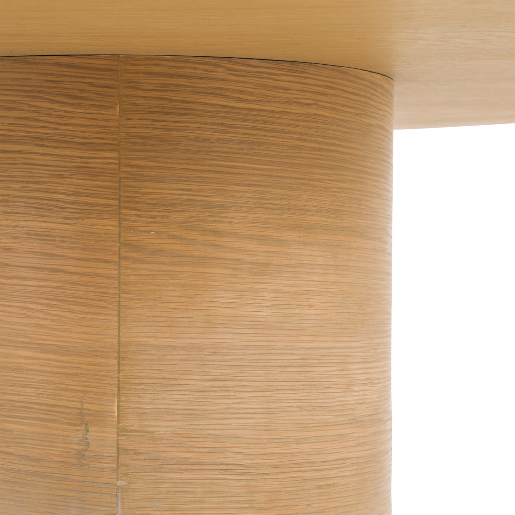 Natural Wood Round Dining Table