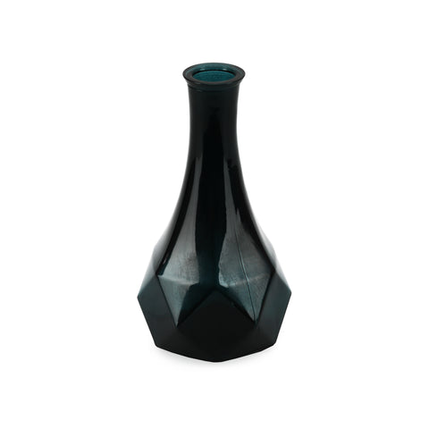 Geometric Dark Blue / Green Vase