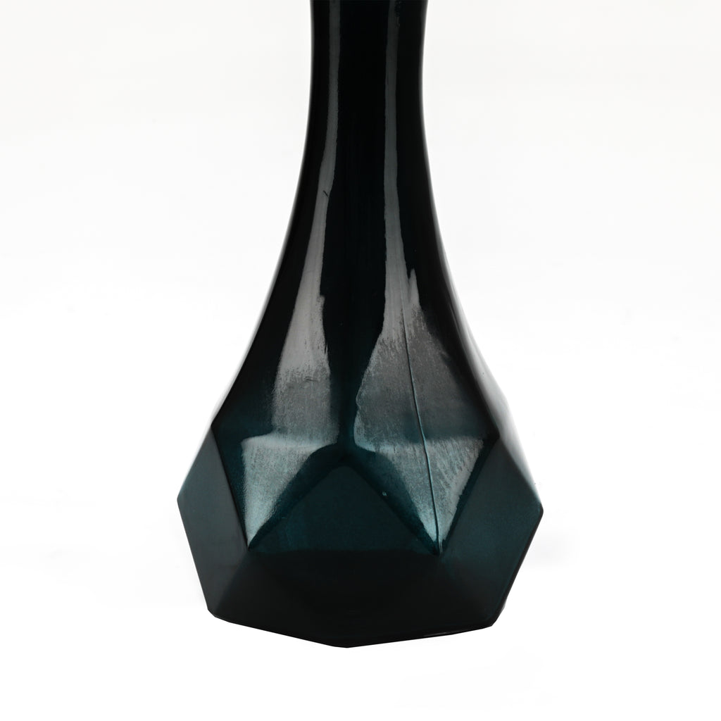 Geometric Dark Blue / Green Vase
