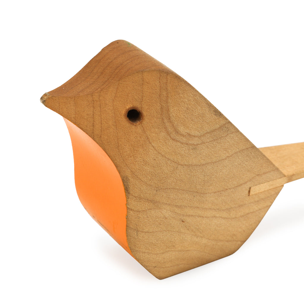Small Wooden Robin Sculpture