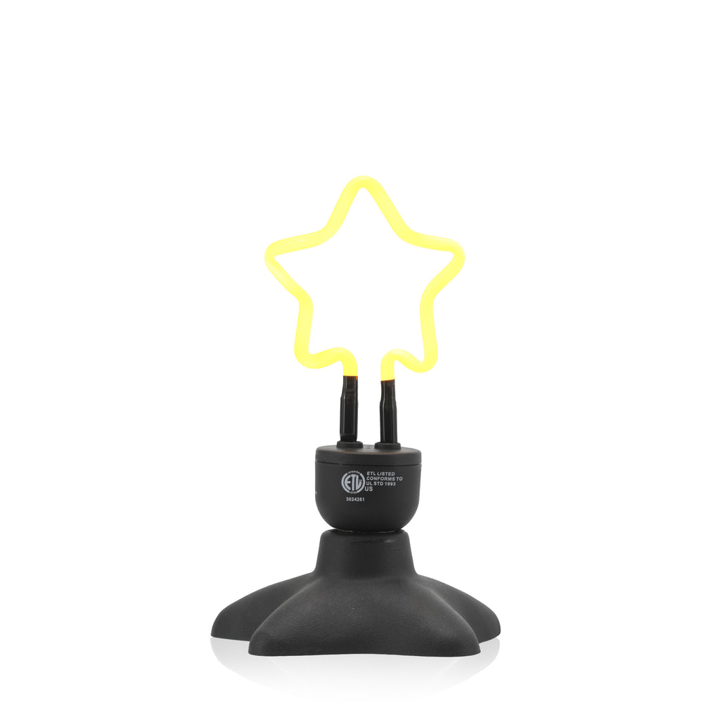 Neon Star Table Lamp