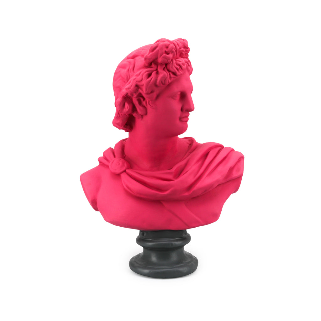 Large Pink Grecian Bust