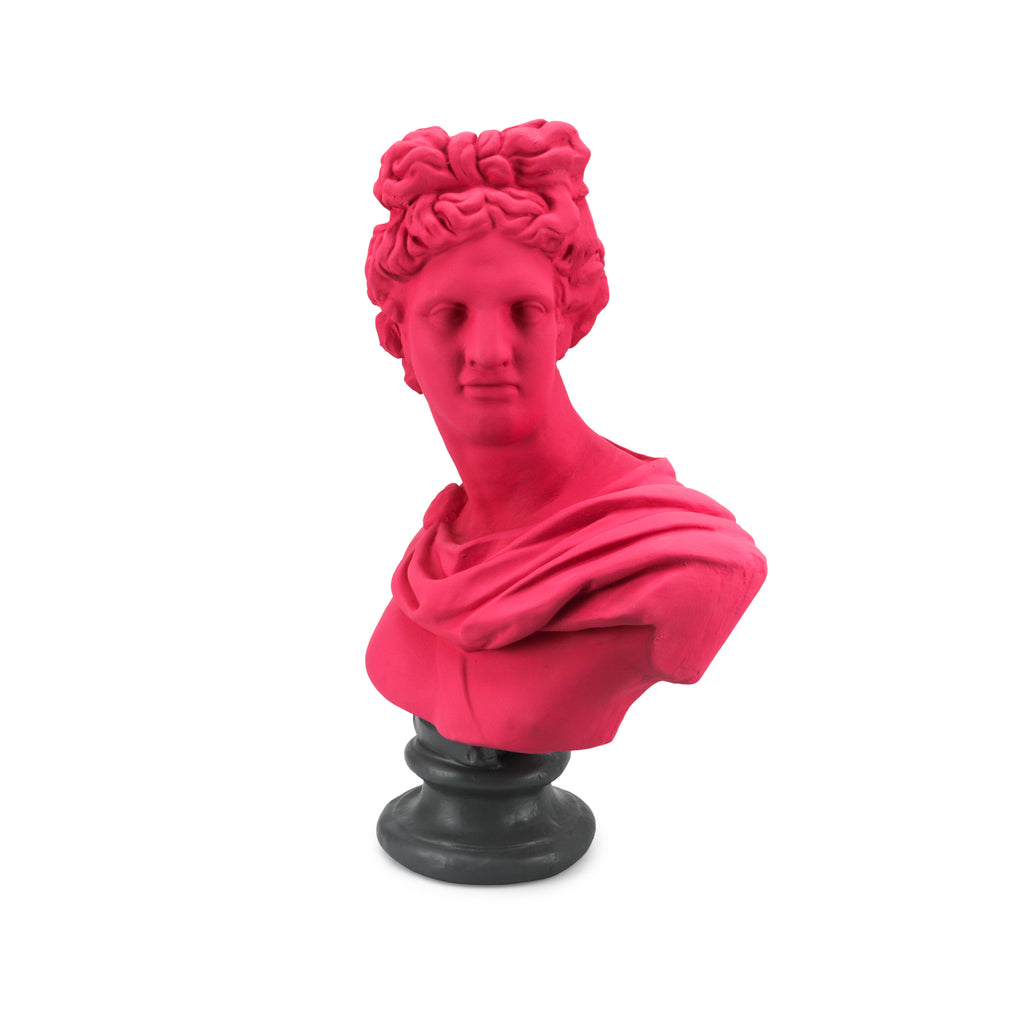 Large Pink Grecian Bust