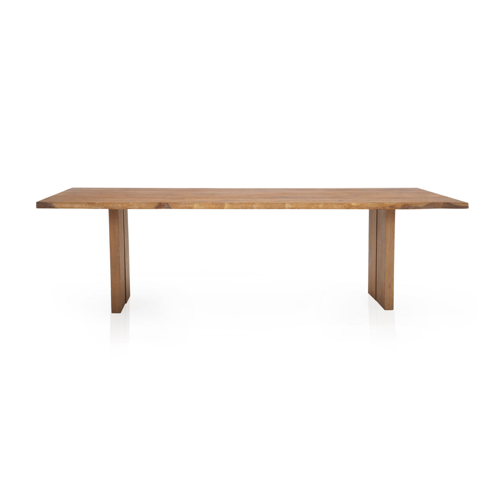 Dakota Live Edge Natural Wood Rectangle Dining Table