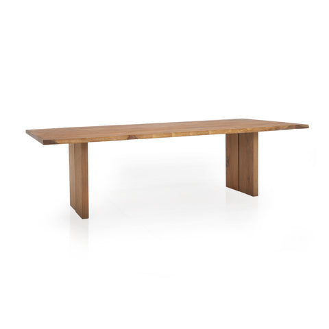 Dakota Live Edge Natural Wood Rectangle Dining Table