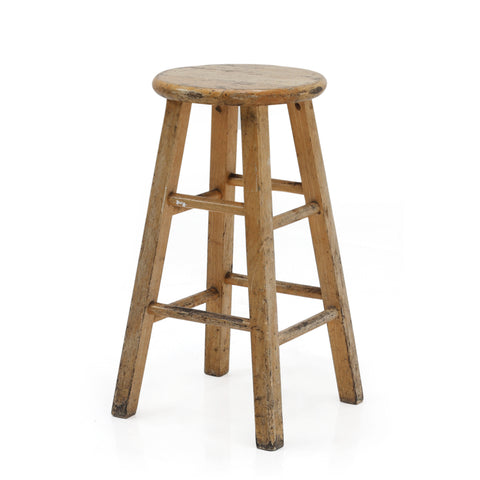Rustic Wood Stool