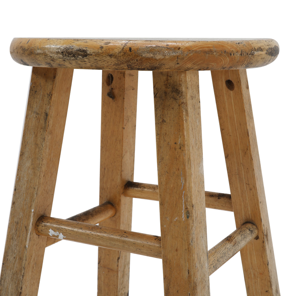 Rustic Wood Stool