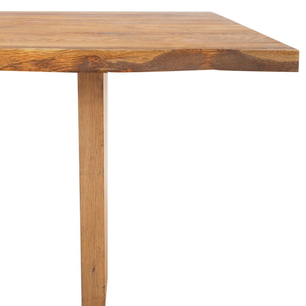 Dakota Live Edge Natural Wood Rectangle Dining Table