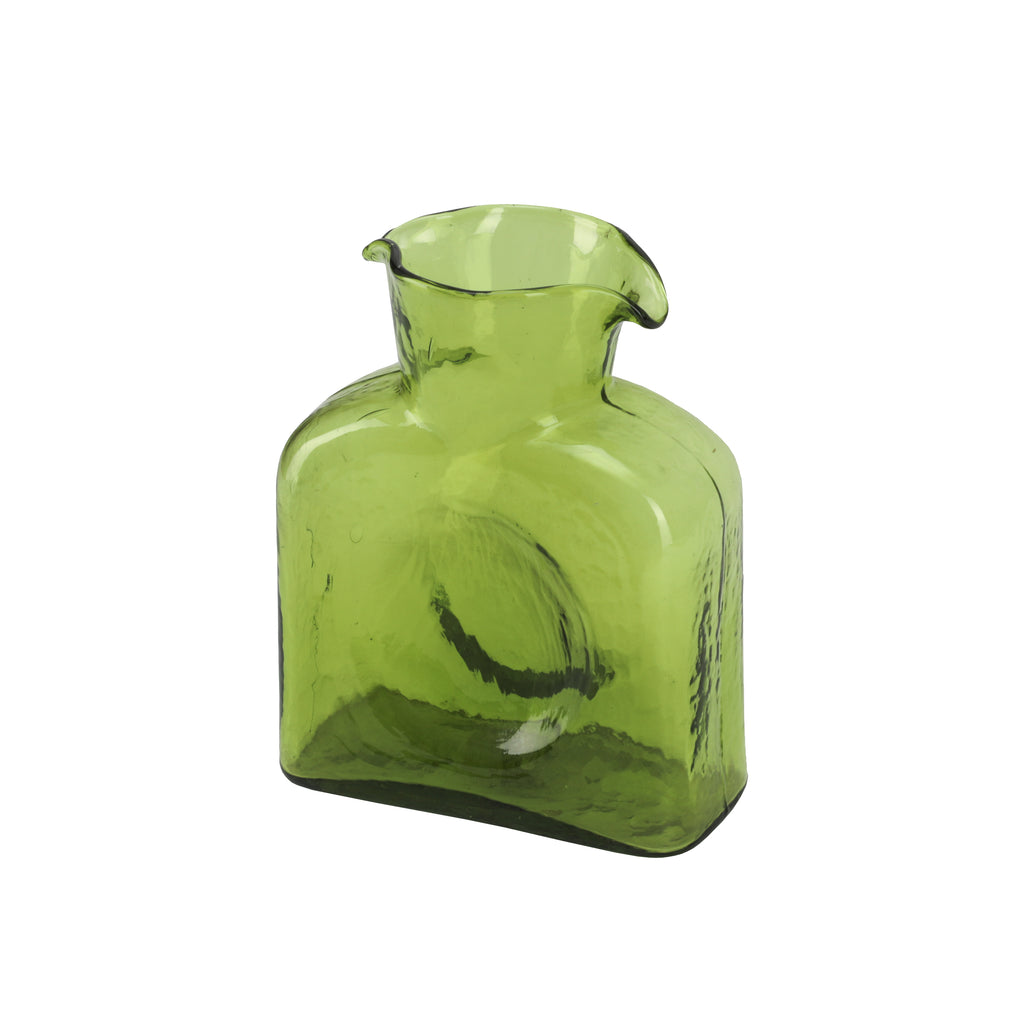 Green Glass Bottle Vase (A+D)