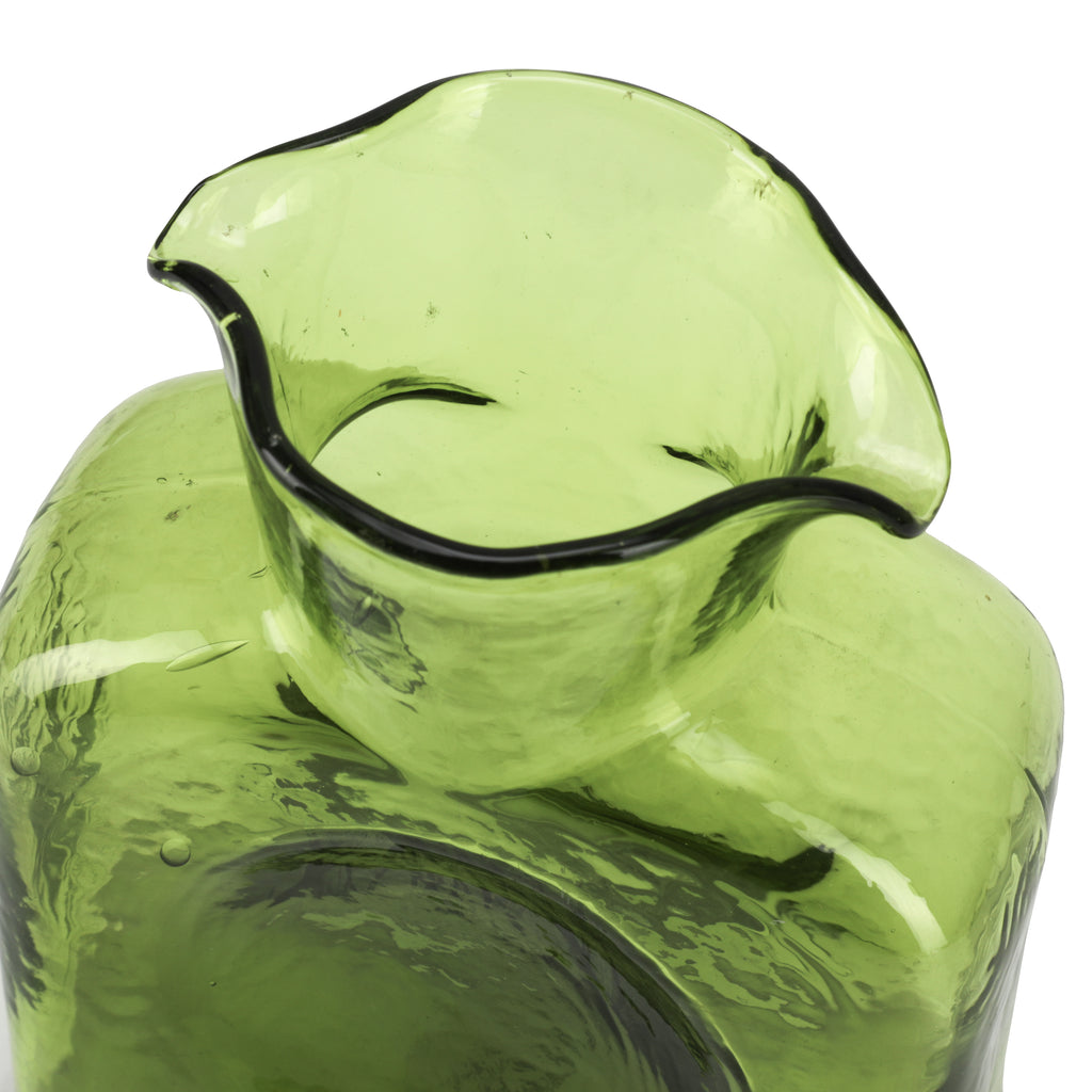 Green Glass Bottle Vase (A+D)