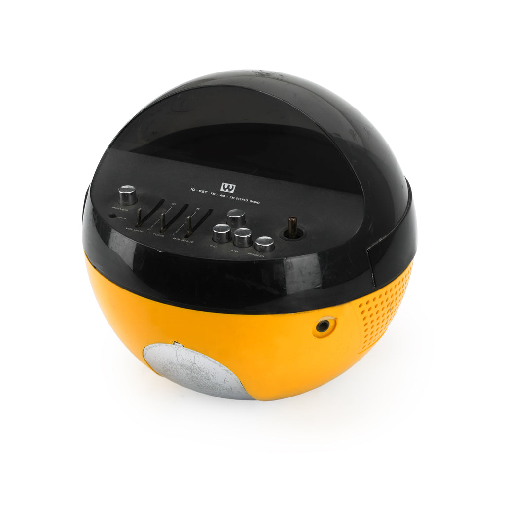 Yellow Sphere Stereo Radio