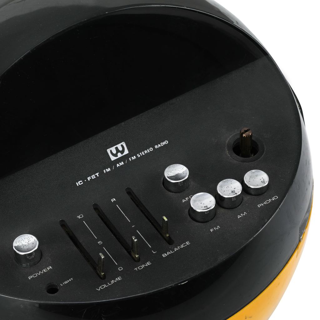 Yellow Sphere Stereo Radio