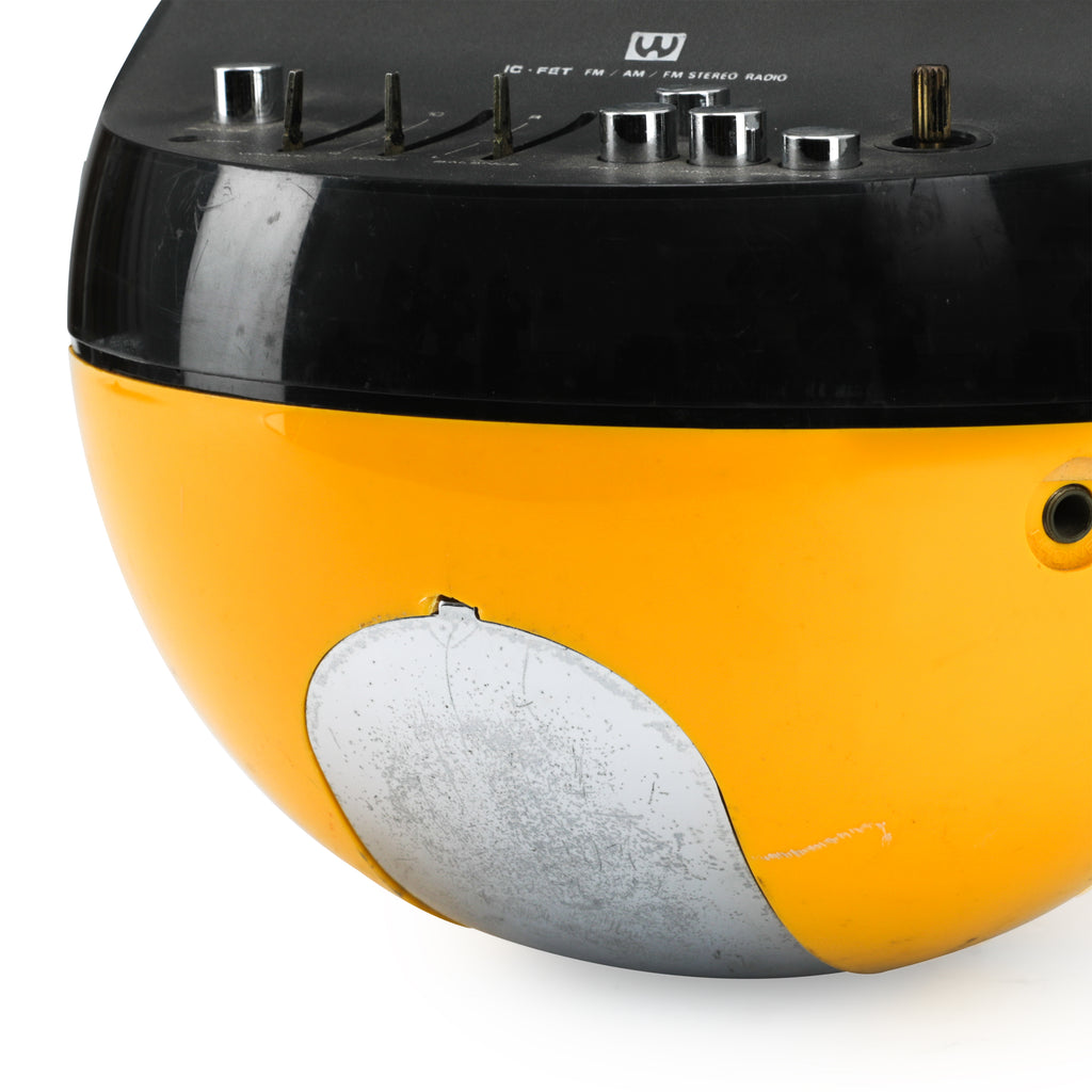 Yellow Sphere Stereo Radio