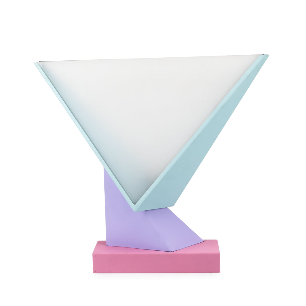 Blue / Pink Geometric Table Lamp