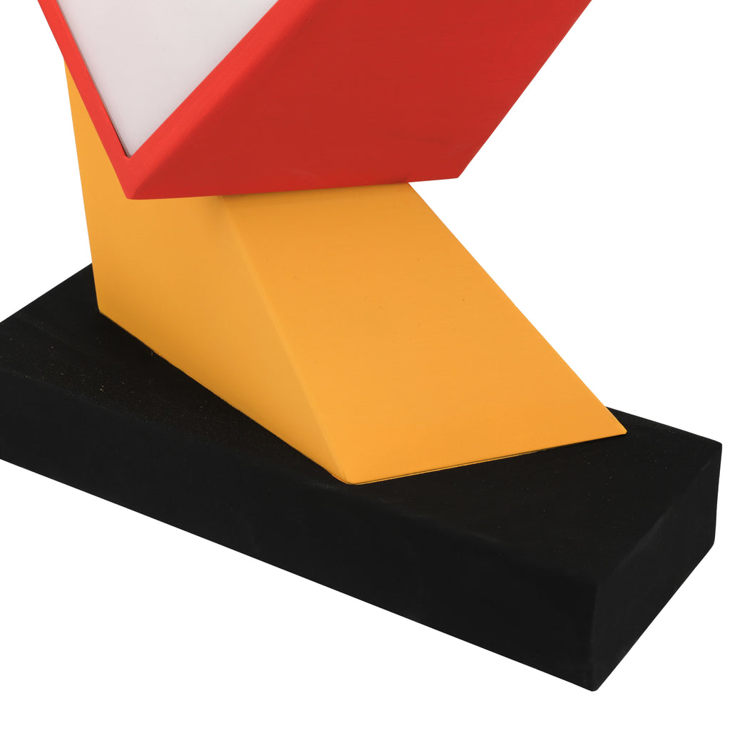 Orange / Yellow Geometric Table Lamp