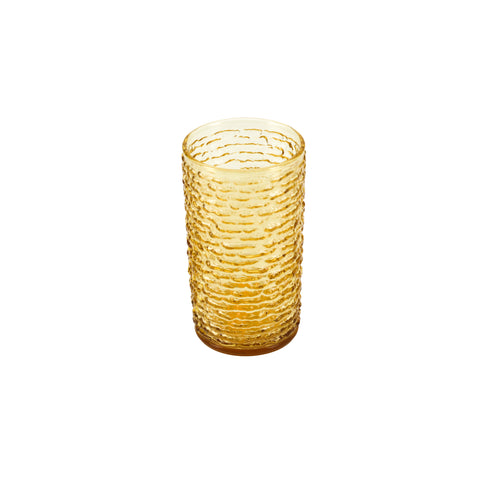 Amber Orange Drinking Glass