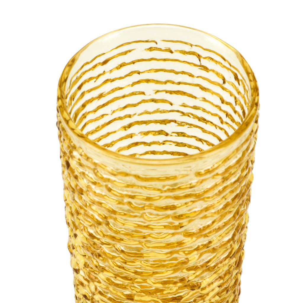 Amber Orange Drinking Glass
