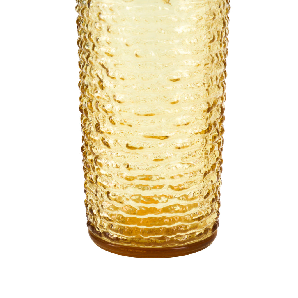 Amber Orange Drinking Glass