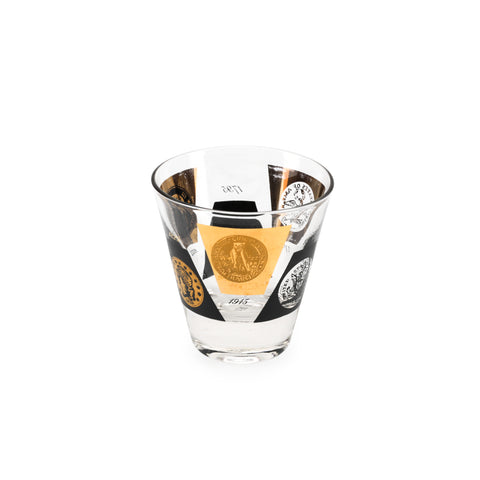 Gold Coin Medallion Profile Glassware - Shot Glass