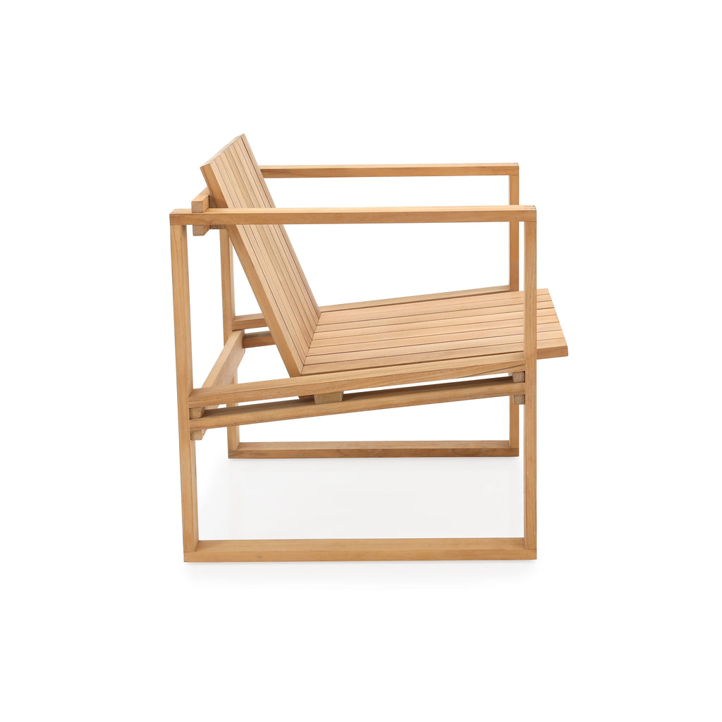 Natural Teak Outdoor Lounge Chair