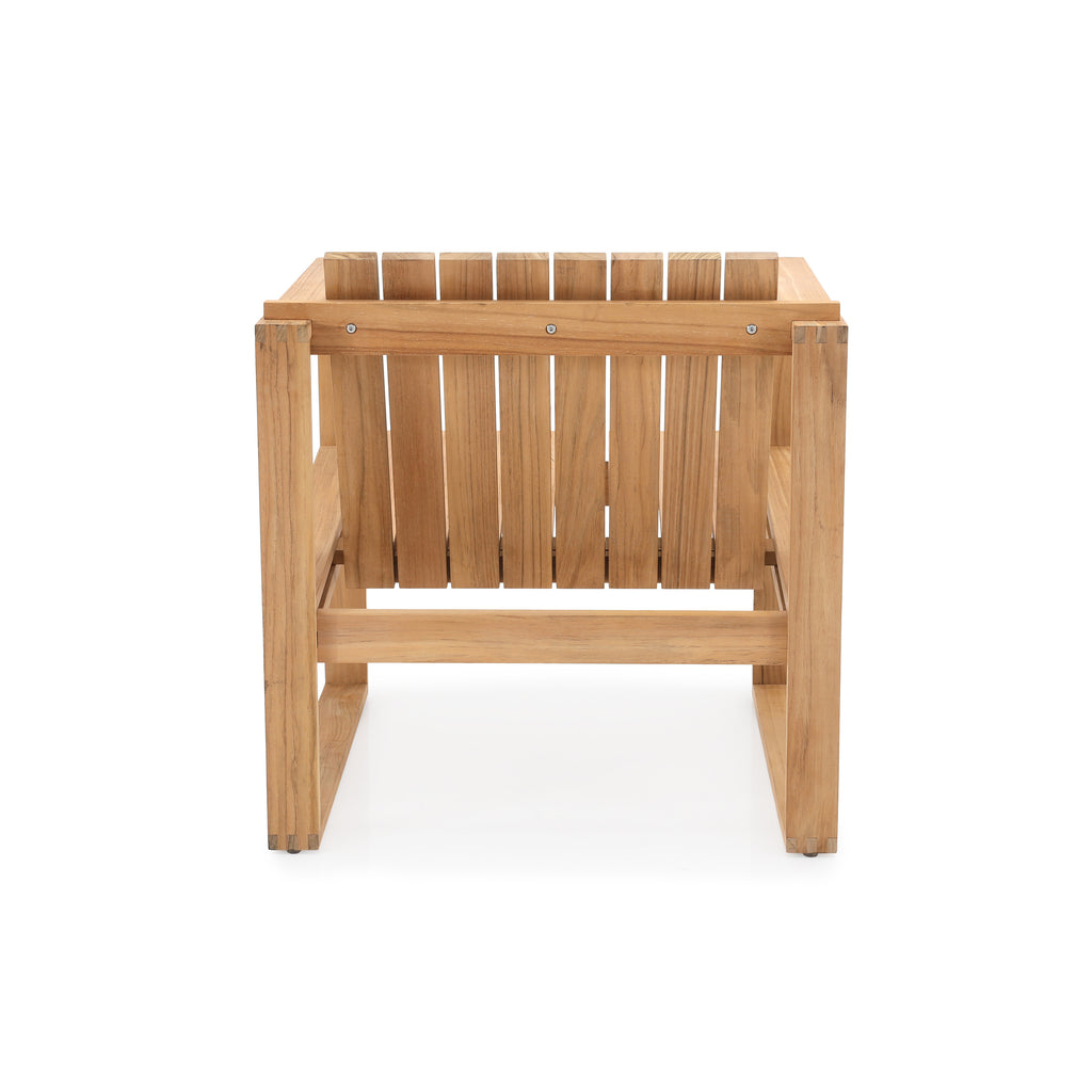 Natural Teak Outdoor Lounge Chair