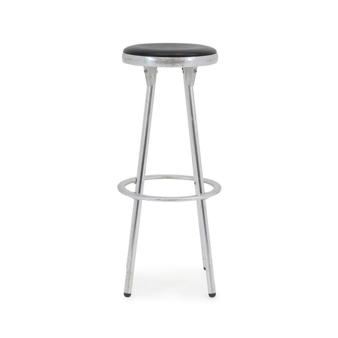 Black and Chrome Bar Stool