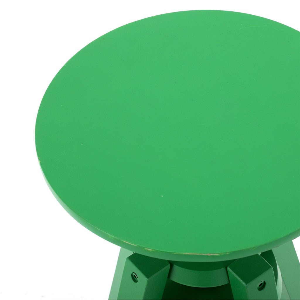 Green Painted Adjustable Stool