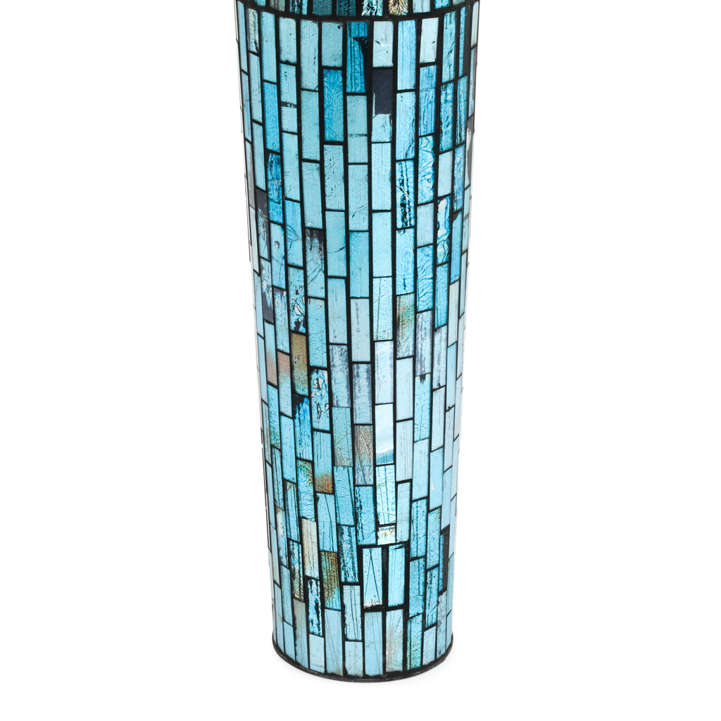 Blue Mosaic Cylinder Vase (A+D)