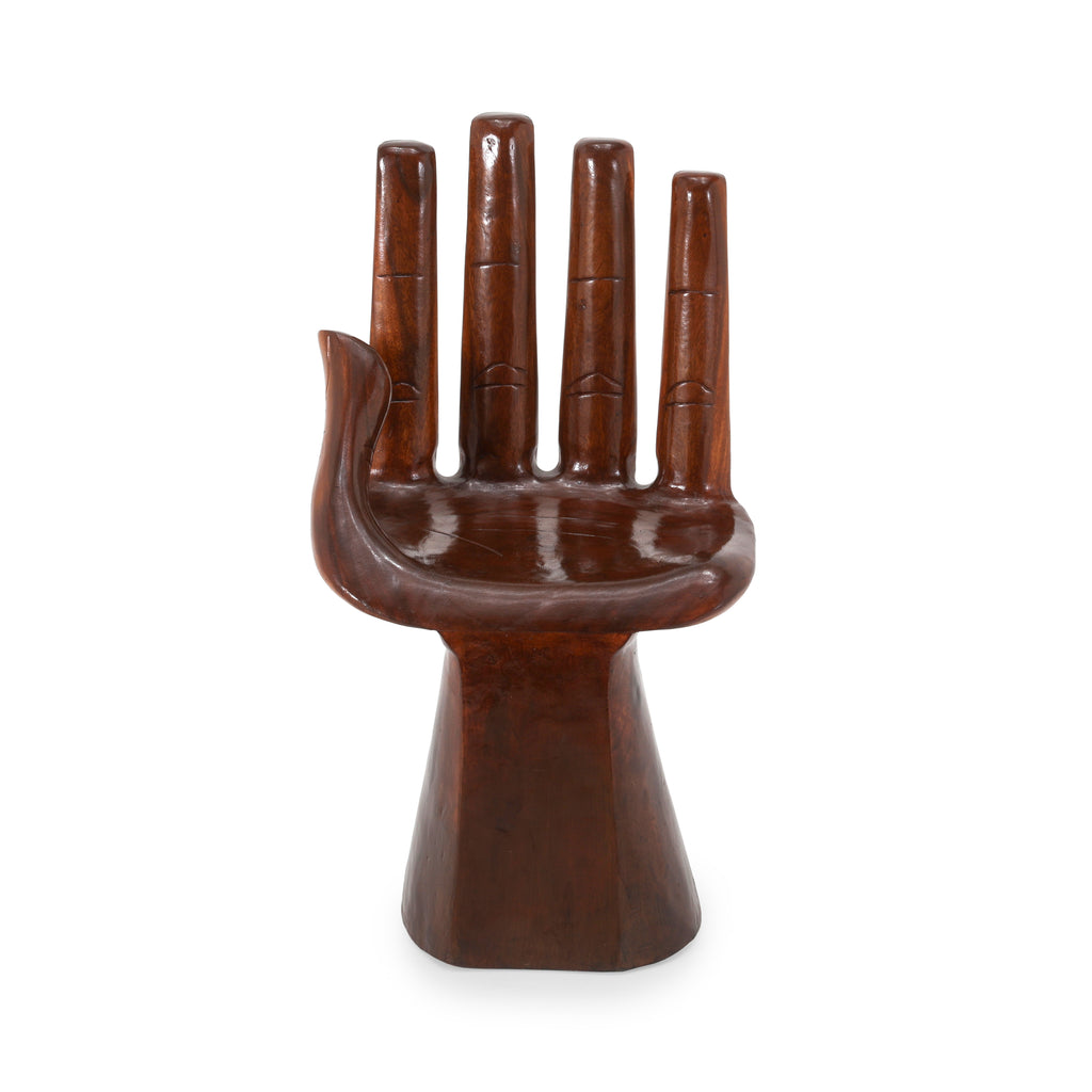 Dark Wood Hand Chair