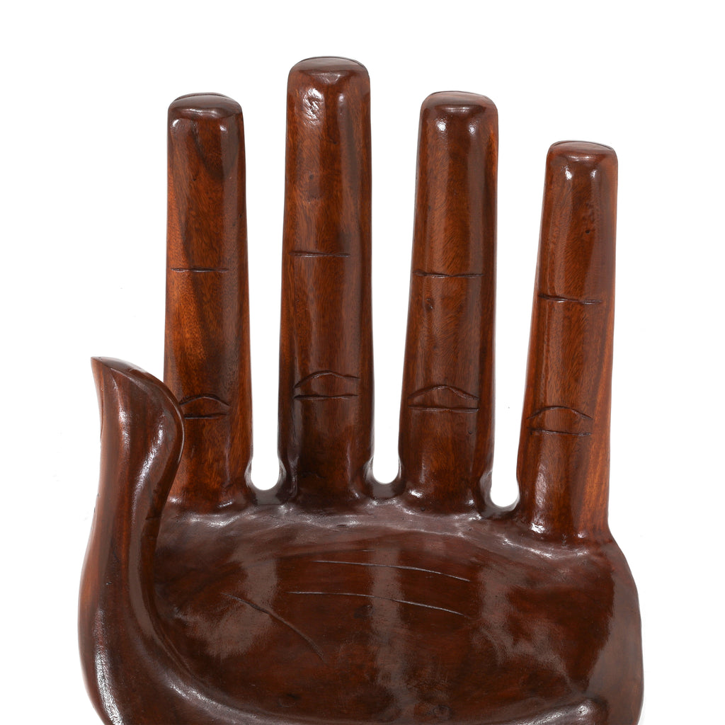 Dark Wood Hand Chair