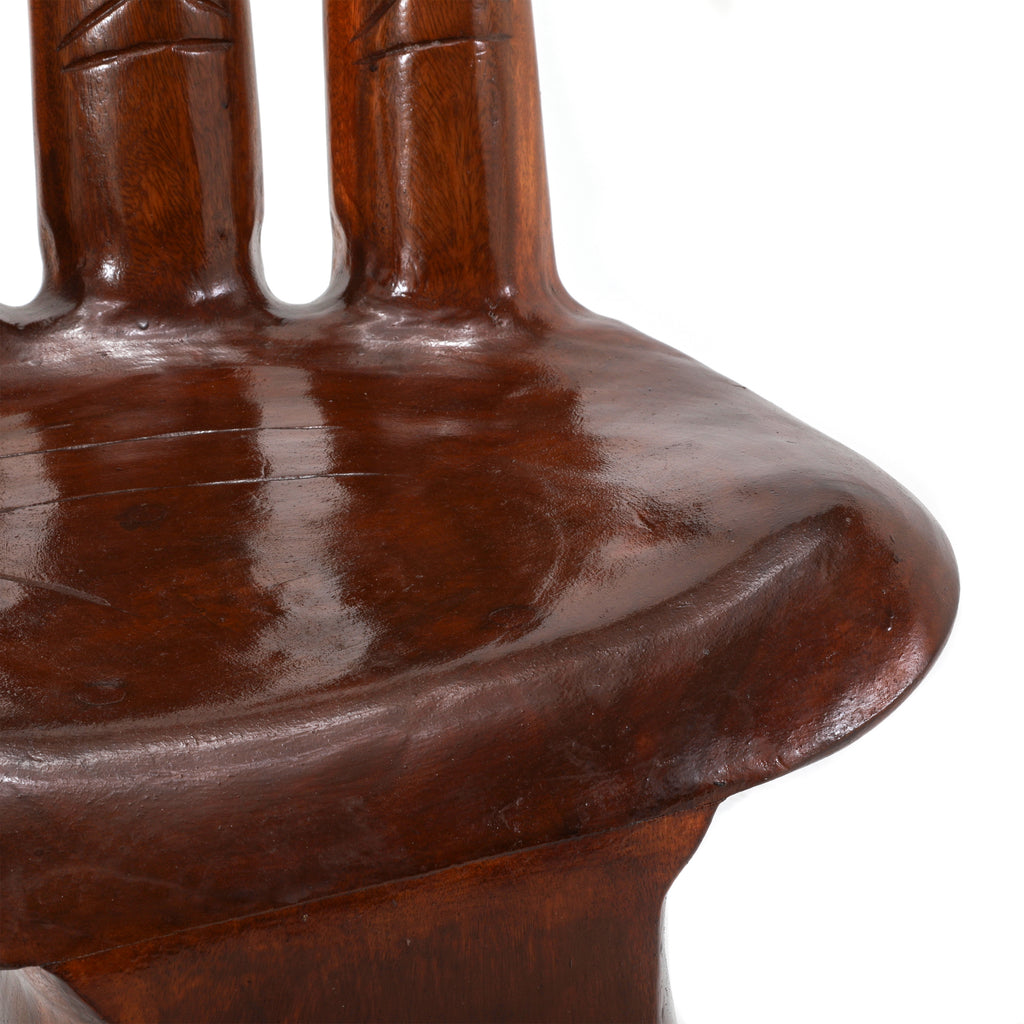 Dark Wood Hand Chair
