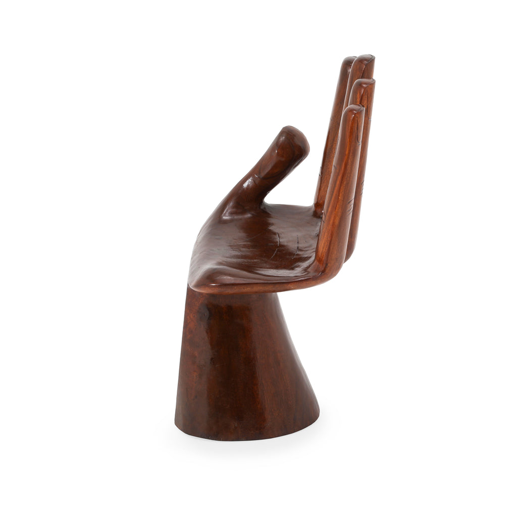 Dark Wood Hand Chair