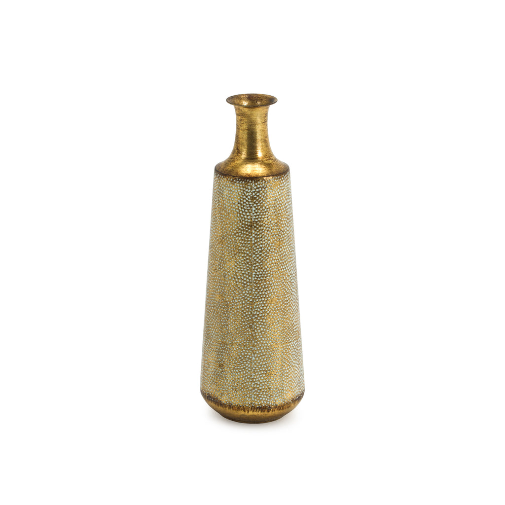Gold / White Bottle Vase (A+D)