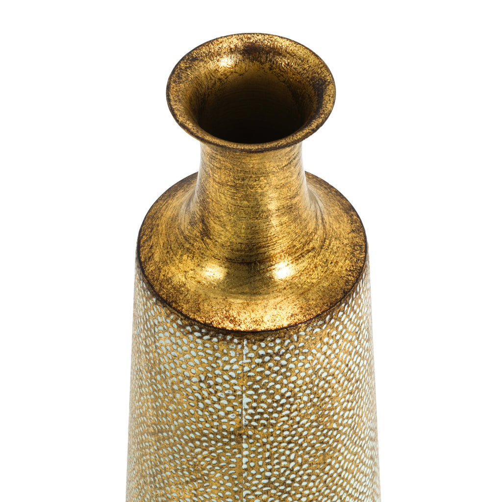 Gold / White Bottle Vase (A+D)