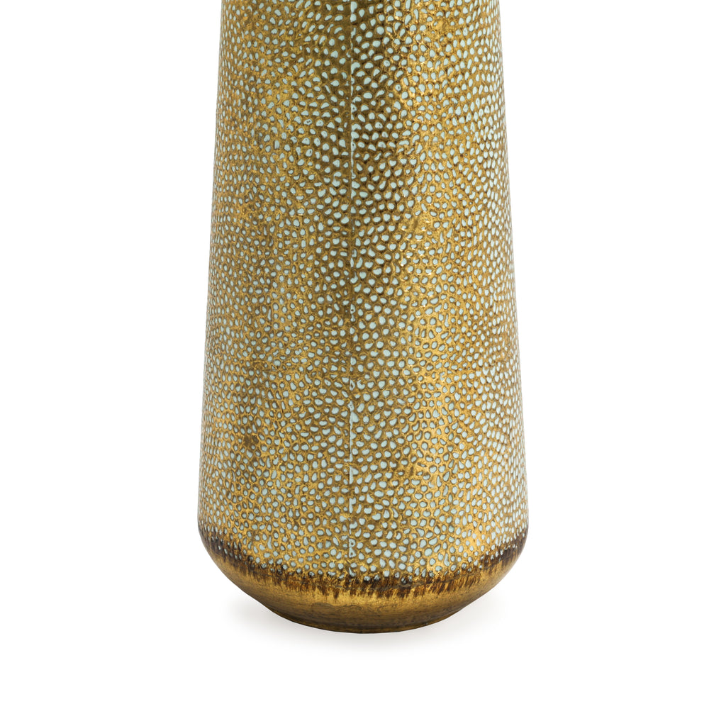 Gold / White Bottle Vase (A+D)