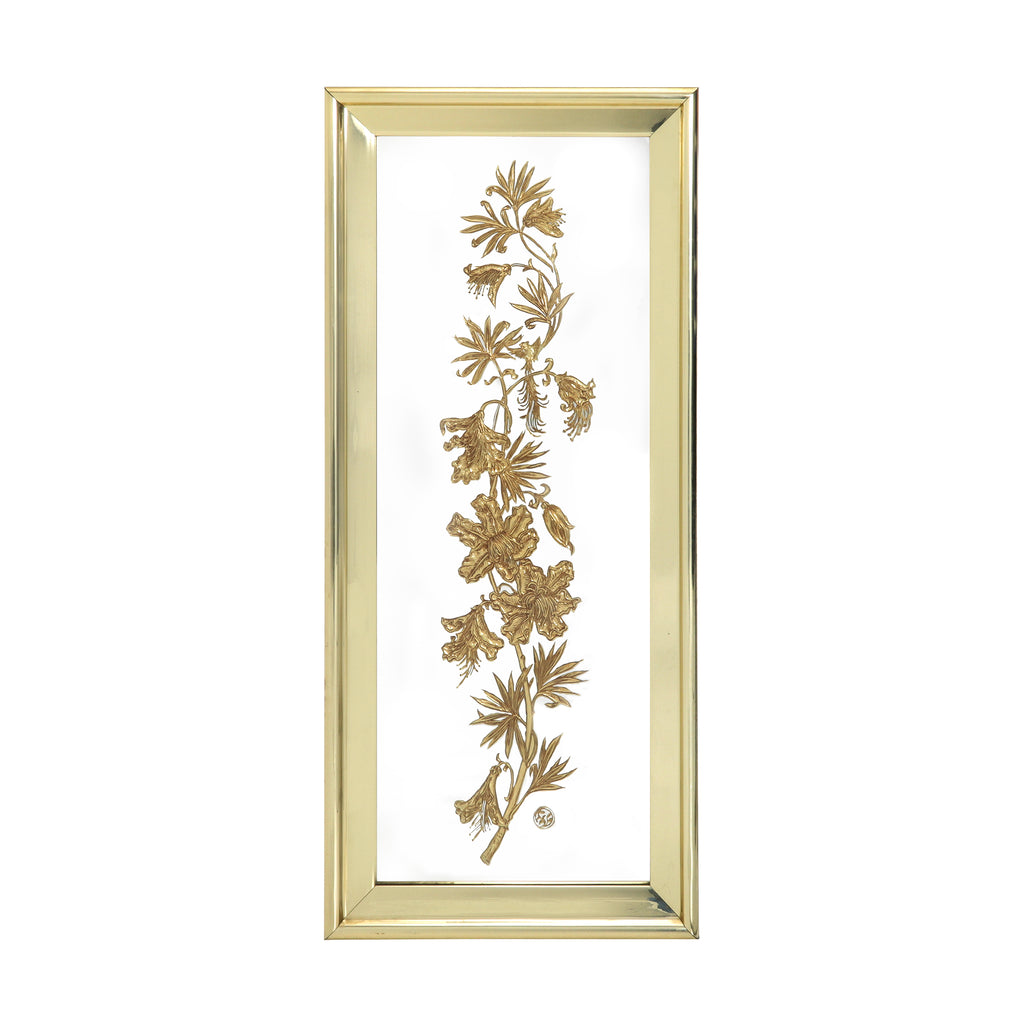 Gold Framed Flower Vine Mirror (A+D)