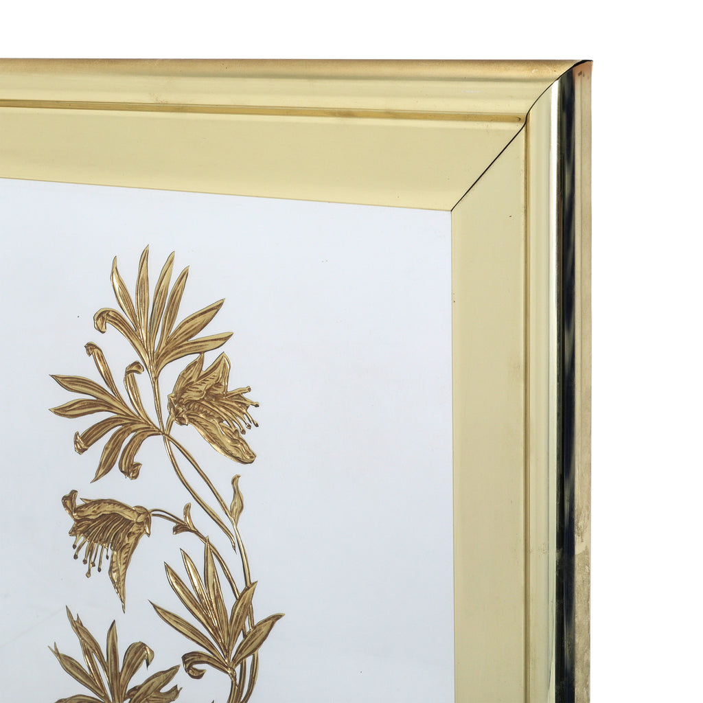 Gold Framed Flower Vine Mirror (A+D)