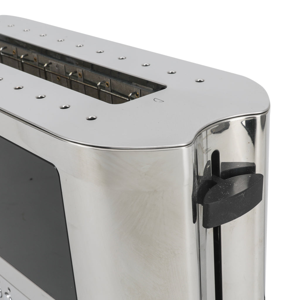 Chrome / Black Modern Toaster