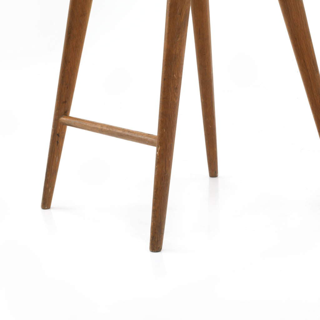 Light Wood Tractor Seat Barstool