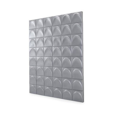Large Silver Patterned Room Divider