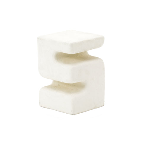 Short White Cut Out Pedestal