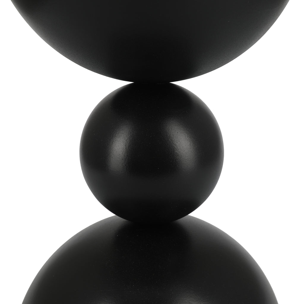 Black Hourglass Pedestal / Side Table