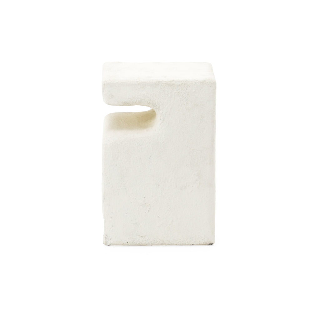 Short White Cut Out Pedestal