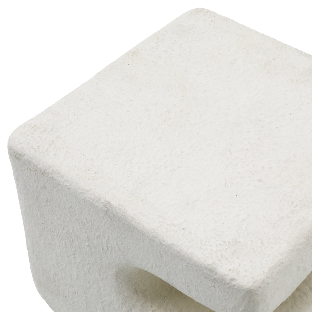 Short White Cut Out Pedestal