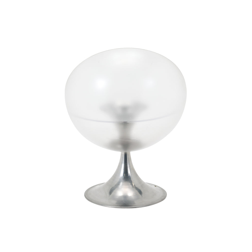 Round Lucite Acrylic Table w/ Tulip Base