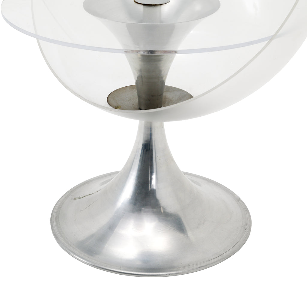 Round Lucite Acrylic Table w/ Tulip Base